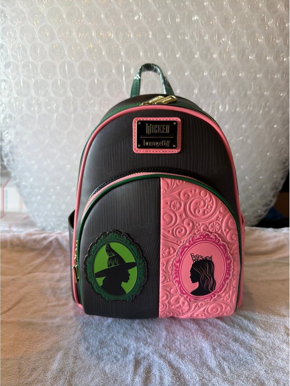 Loungefly Wicked Glinda and Elphaba Exclusive Backpack NWT